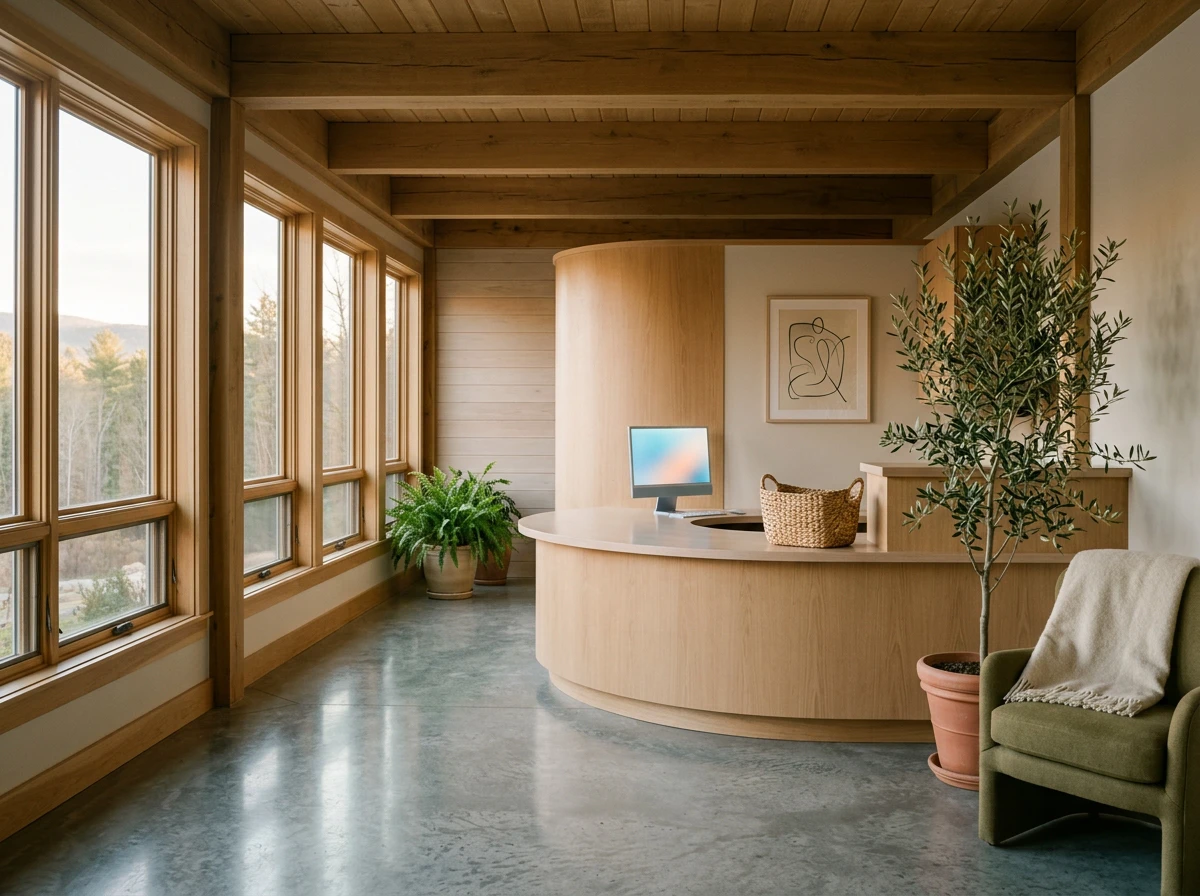 Welcoming modern veterinary reception